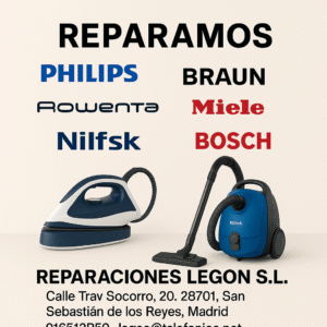 Servicio Técnico Reparaciones Legón S.L. en San Sebastián de los Reyes Madrid