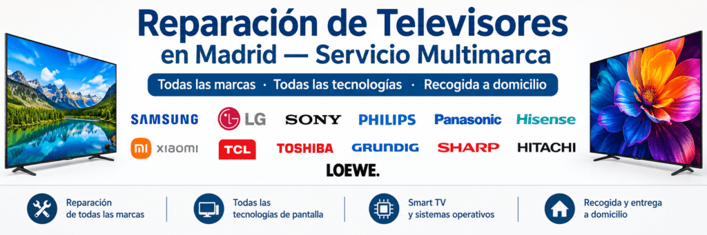 Servicio Técnico Multimarca de Televisores en Madrid - Reparaciones Legón