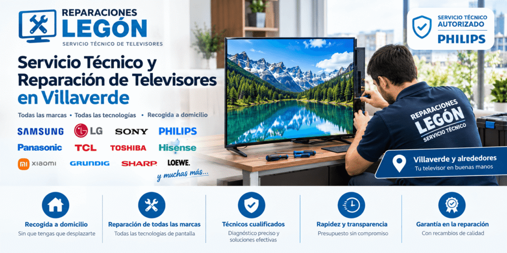 Servicio Técnico y Reparación de Televisores en Villaverde
