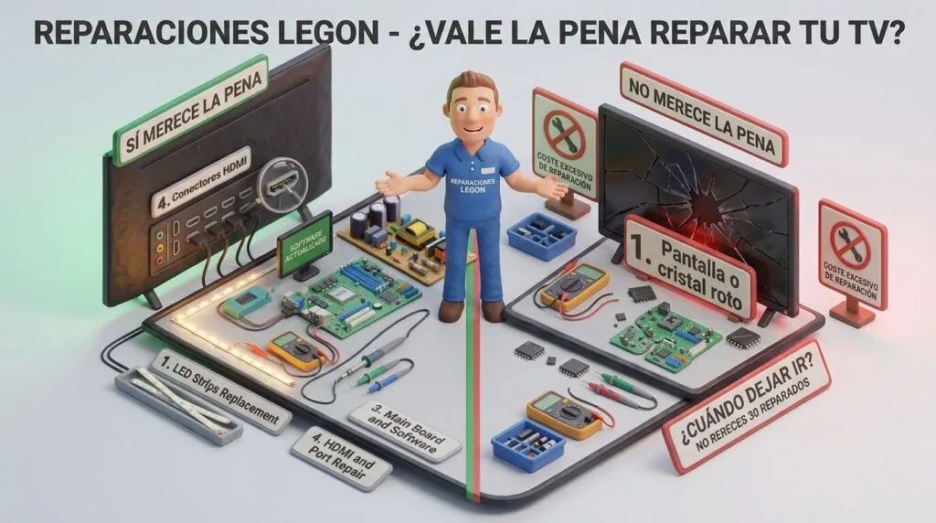¿Reparar o cambiar el televisor?